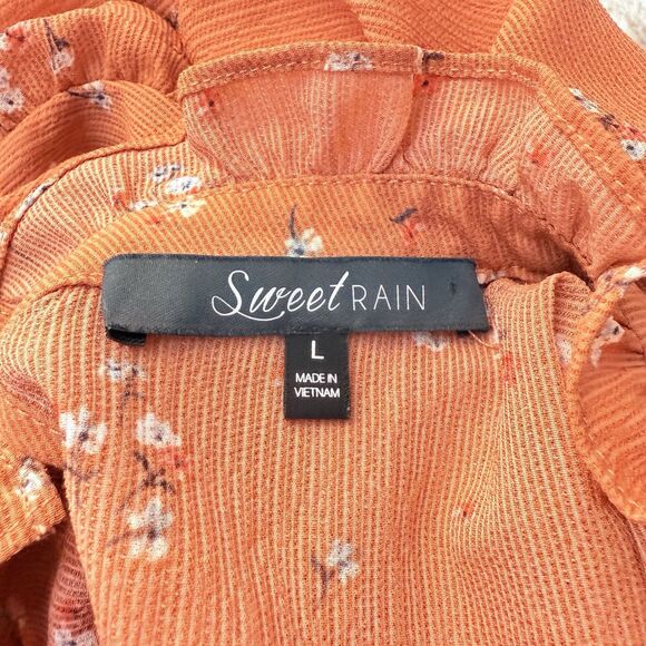 Sweet Rain Women's L Sleeveless Lightweight Flowy Pullover Top - Picture 15 of 15